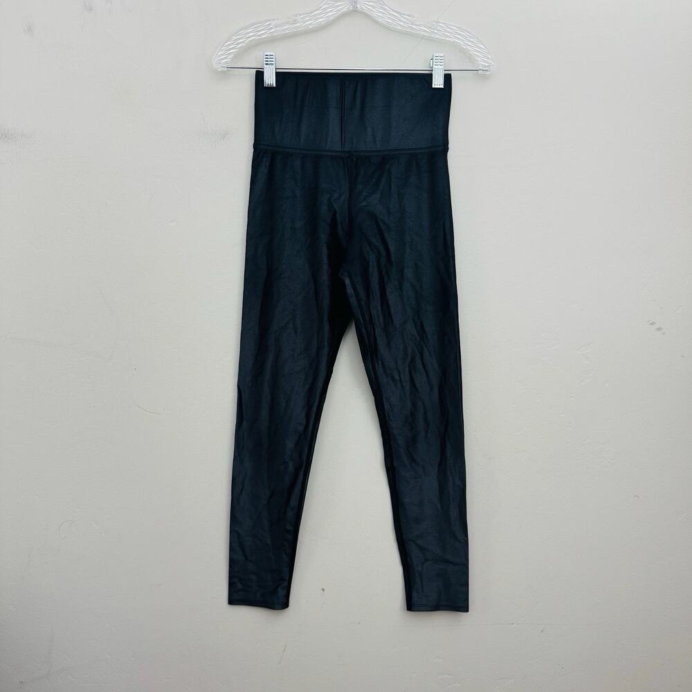 Carbon 38 Black Faux Leather Leggings Women’s Size S